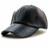 Vintage Classic Leather Hat – Timeless Men’s Retro Style Cap